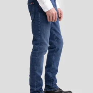 Jeansy męskie dopasowane niebieskie Martin 553