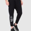 DSQUARED2 Czarne długie spodnie dresowe męskie z białym logo icon