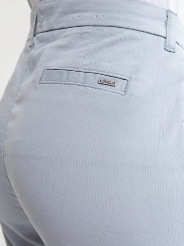 Spodnie damskie chinosy slim niebieskie Riana 400