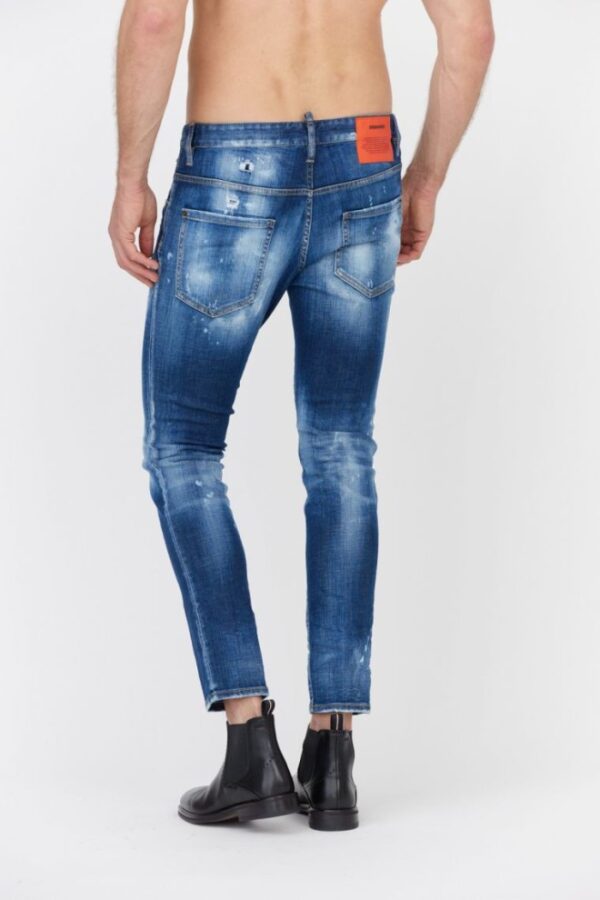 DSQUARED2 Niebieskie jeansy męskie Skater jean, Rozmiar 52