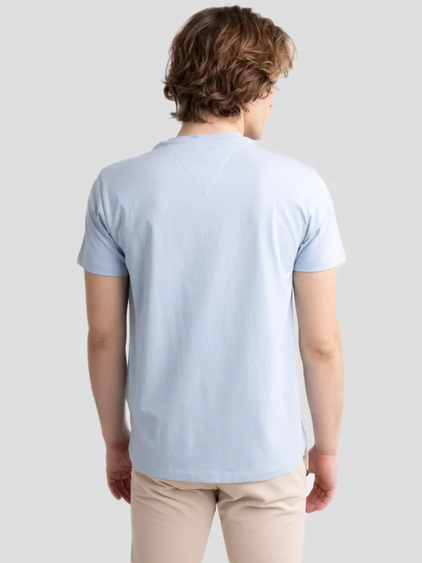 Koszulka męska z naszywką na piersi błękitna Arriser 400