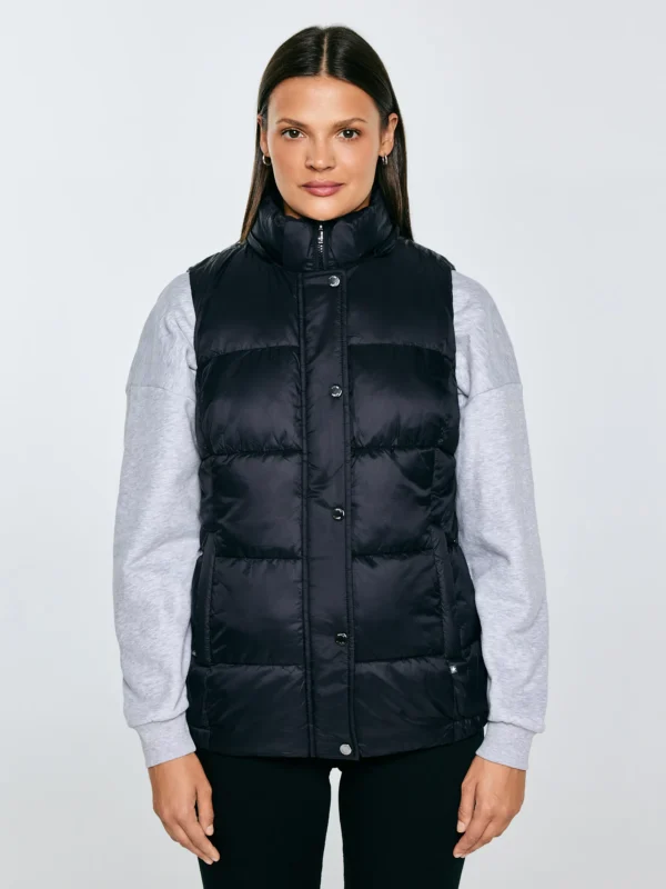 Kamizelka damska pikowana czarna Pixana 906