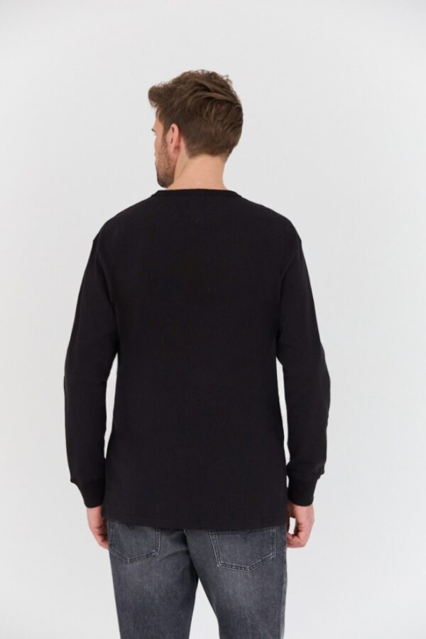 TOMMY JEANS Czarny męski longsleeve