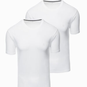 Zestaw męskich t-shirtów z okrągłym dekoltem - biała V4
