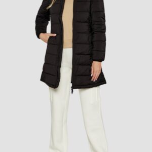 GUESS Czarna długa damska kurtka New Aleta