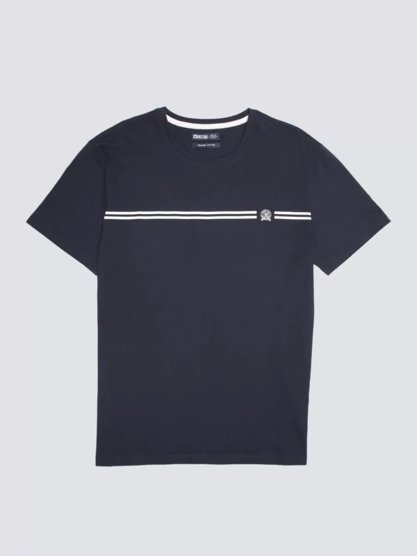 Koszulka męska z nadrukiem granatowa Misser 403