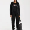 Spodnie damskie dresowe czarne Kathy 906