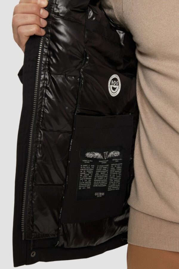 GUESS Czarna męska kurtka High Collar