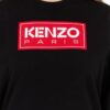 KENZO Czarna bluza damska z aplikacją z logo