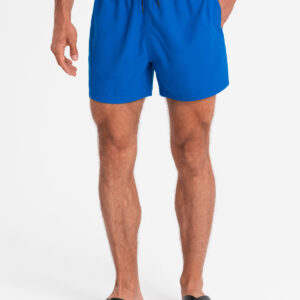 be9fbcb800b1285ad7430f9eb88ed4df357cf1fb Neonowe męskie szorty kąpielowe z efektem magic print – niebieskie V3