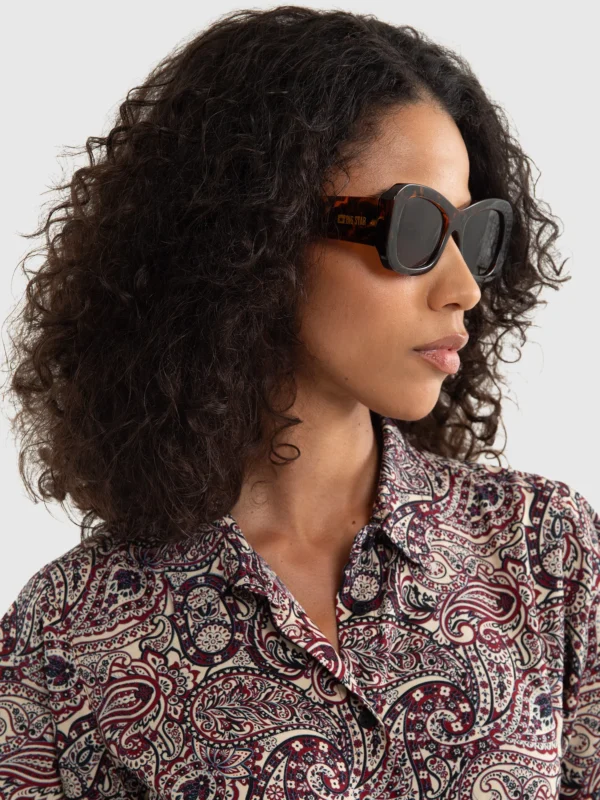 Okulary przeciwsłoneczne damskie brązowe Mitrana 803