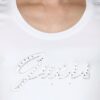 GUESS Biały damski longsleeve Embro Script