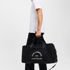 KARL LAGERFELD Сzarna torba podróżna K/rsg Nylon