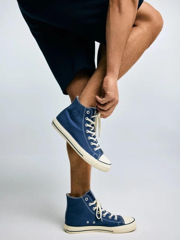 Trampki męskie wysokie niebieskie NN174527 401