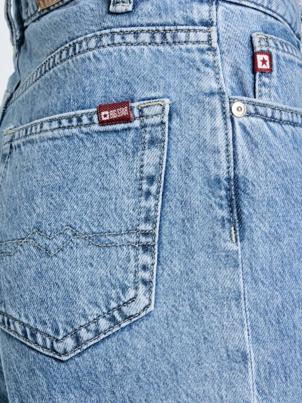 c01e77012e4ed8b8b6677994ca4b0b055128e0c7 Jeansy dziewczęce z szeroką nogawką niebieskie Natalie 194