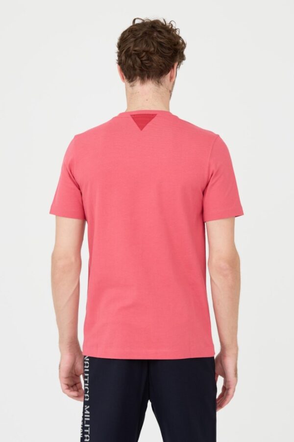 AERONAUTICA MILITARE Różowy bawełniany męski t-shirt