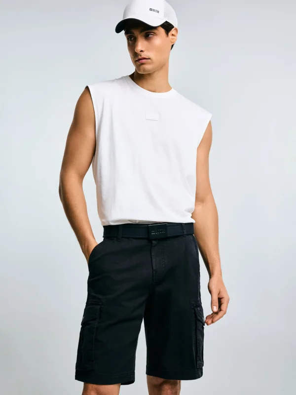 c19746f8876754cc9bcc24f88bb64d58bda1cbaa Koszulka męska bez rękawów biała Irrer 100