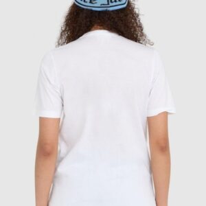 DSQUARED2 Biały t-shirt damski z logo icon