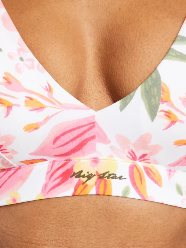 Góra od kostiumu kąpielowego z motywem kwiatowym Morra 000