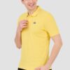 LA MARTINA Żółte męskie polo z małym logo