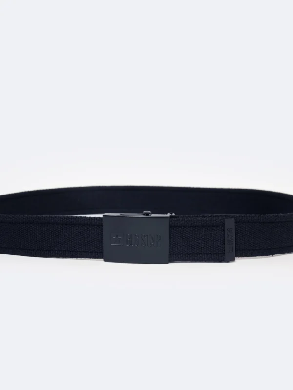 Pasek męski parciany granatowy 2318 404