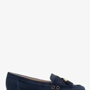 Welurowe mokasyny z chwostami