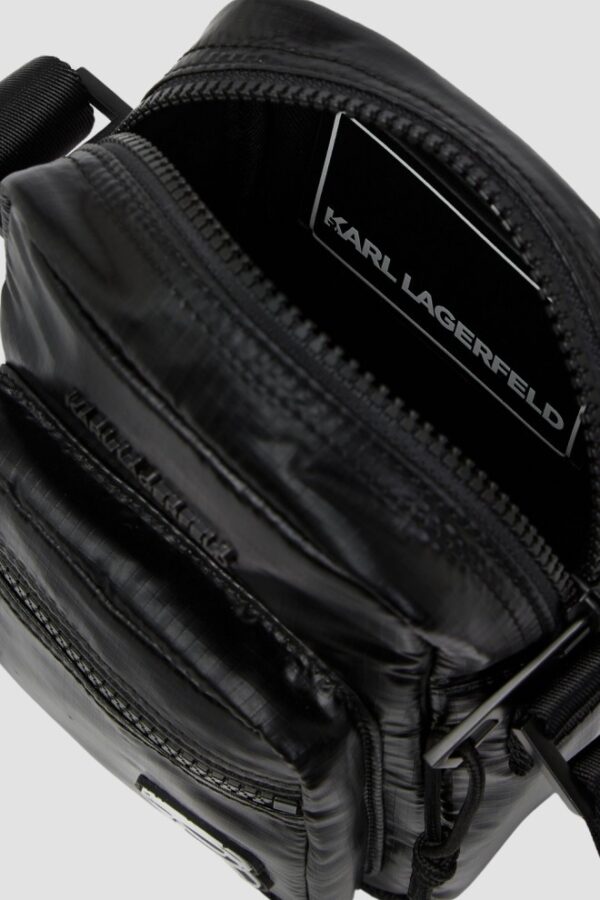 KARL LAGERFELD Czarna męska saszetka Puffy Nylon