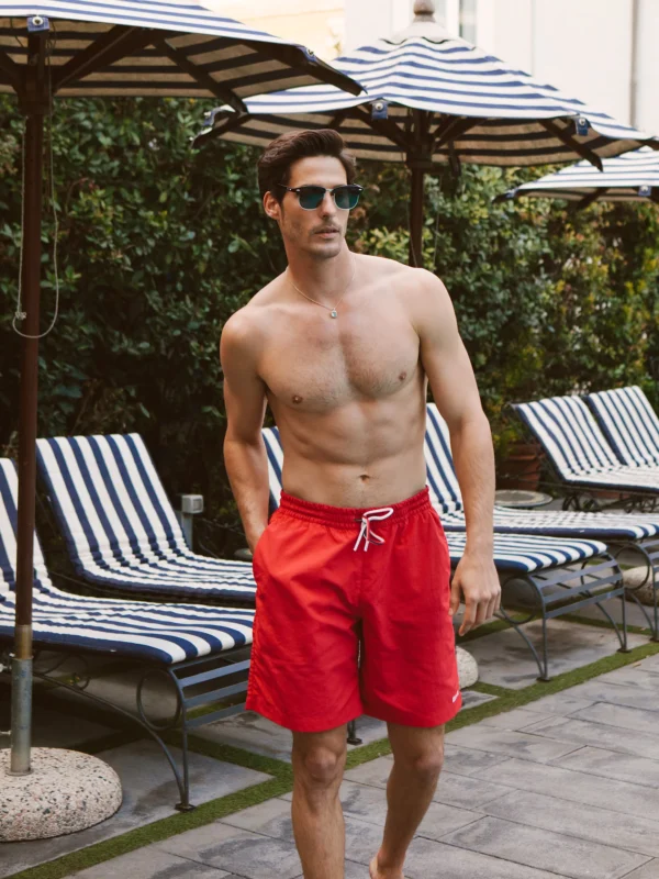 Szorty kąpielowe męskie czerwone Rafaelsin 603
