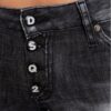 DSQUARED2 Medium waist skinny jeans czarne jeansy damskie