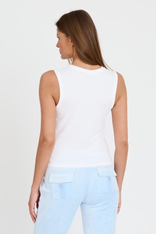 JUICY COUTURE Biały damski top Juicy As Hell Tank