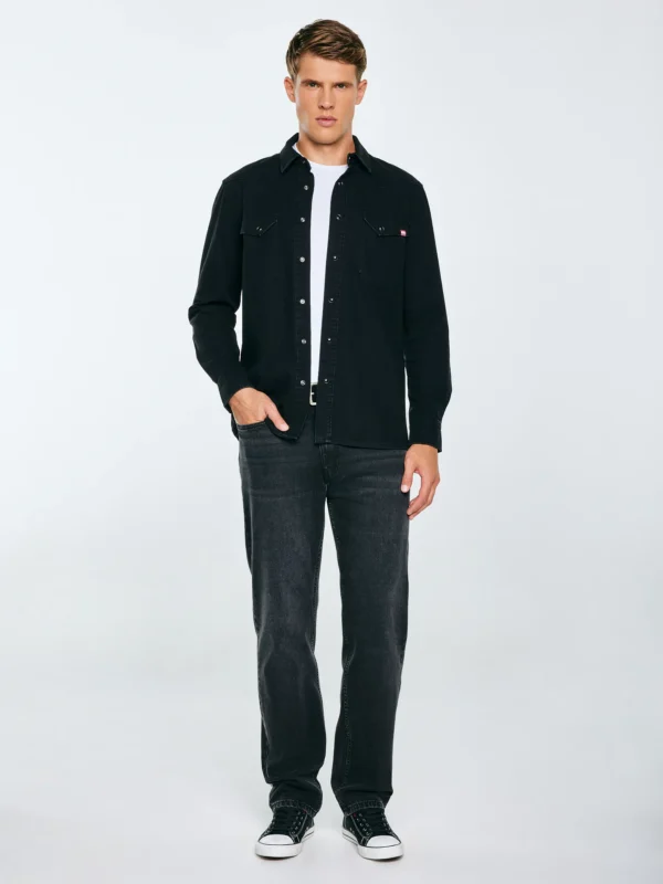 Jeansy męskie loose czarne Zack 912