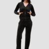 JUICY COUTURE Czarne spodnie dresowe damskie Layla Low Rise
