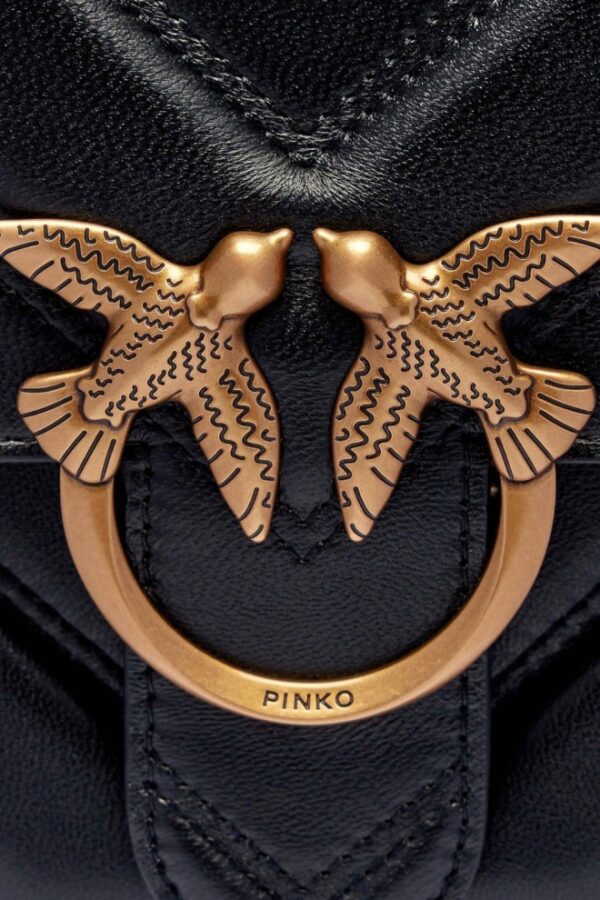 PINKO Czarna kopertówka Love One Classic Light DC AW
