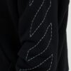 OFF-WHITE Czarna męska bluza haftowana Stitch Arr Skate Hoodie