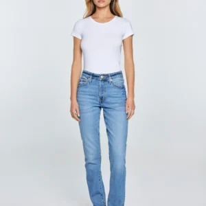 Jeansy damskie proste niebieskie Charlotte 485