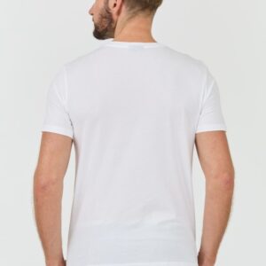 EMPORIO ARMANI Biały męski t-shirt basique