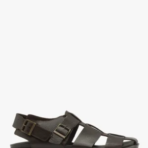 Ciemnobrązowe sandały męskie