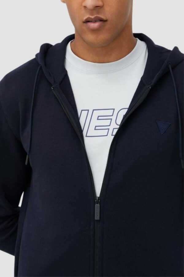 GUESS Granatowa bluza męska rozpinana Aldwin