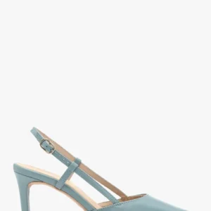 Niebieskie czółenka typu slingback