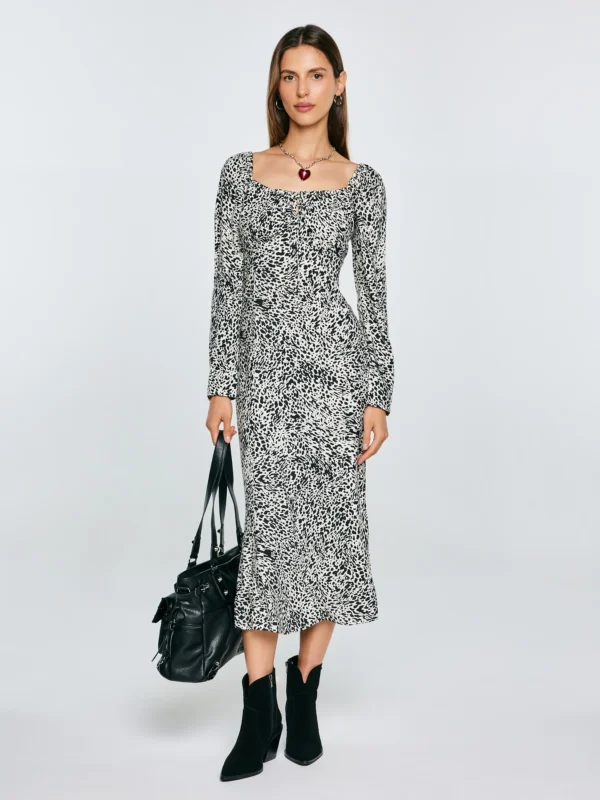 Botki damskie kowbojki ze skóry naturalnej zamszowej czarne SS274472 906