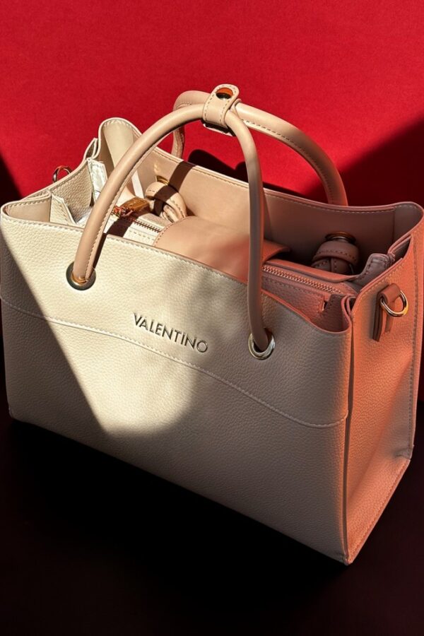 VALENTINO Beżowa shopperka Alexia