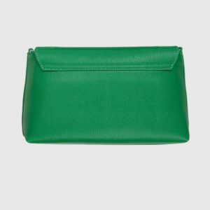 VALENTINO Zielona torebka z ozdobnym V oceania re satche