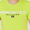 AERONAUTICA MILITARE Zielony bawełniany t-shirt męski