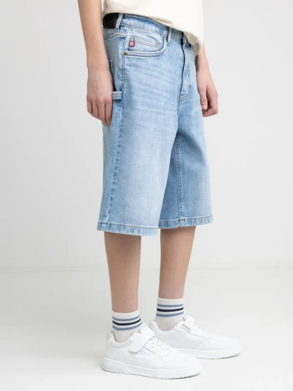 cb53b8fd9fbb1c97f3fef3db768176fd5a0c0065 Szorty chłopięce jeansowe niebieskie Andys 143