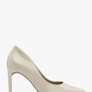 Lakierowane czółenka na wysokim obcasie