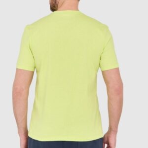 BLAUER Zielony męski t-shirt z dużym logo