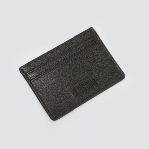 Etui na karty damskie ze skóry ekologicznej czarne Clairlas 906