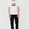 C.P. COMPANY Biały męski t-shirt Short Sleeve