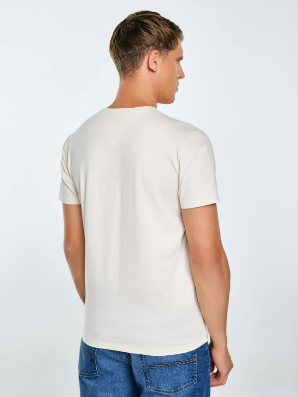 cf74f94b79b94580304eba09d6cd92f71bda3931 Koszulka męska z nadrukiem kremowa Mifer 103