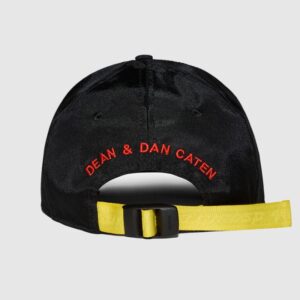 DSQUARED2 Czarna męska czapka z logo invicta